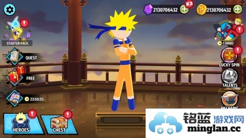 火柴人忍者大战无限金币无限金券版官方直版_火柴人忍者大战无限金币无限金券版免费下载2.5