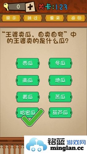 通往胜利的钥匙：解析《最强的大脑》王婆卖的是什么瓜第123关的通关秘诀