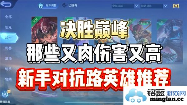 初入决胜巅峰游戏之旅，新手友好的英雄推荐及其优势解析