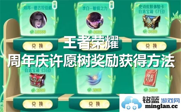 王者荣耀周年庆许愿树奖励获取详解，开启荣耀之旅的必经之路