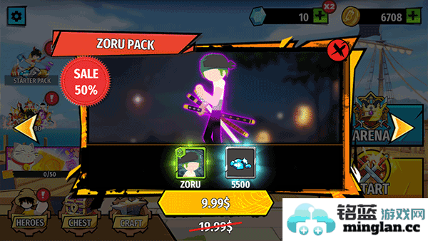 火柴人海贼大战内置修改器版官方直版_火柴人海贼大战内置修改器版免费下载1.4