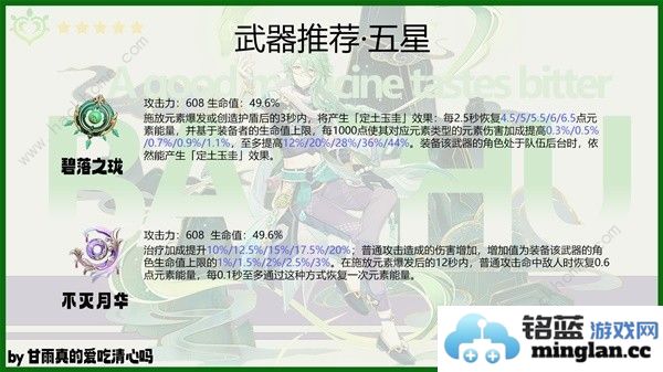 原神4.6白术培养攻略4.6白术出装配队搭配推荐