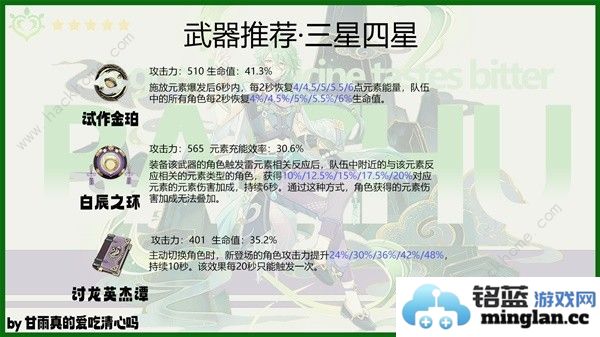 原神4.6白术培养攻略4.6白术出装配队搭配推荐